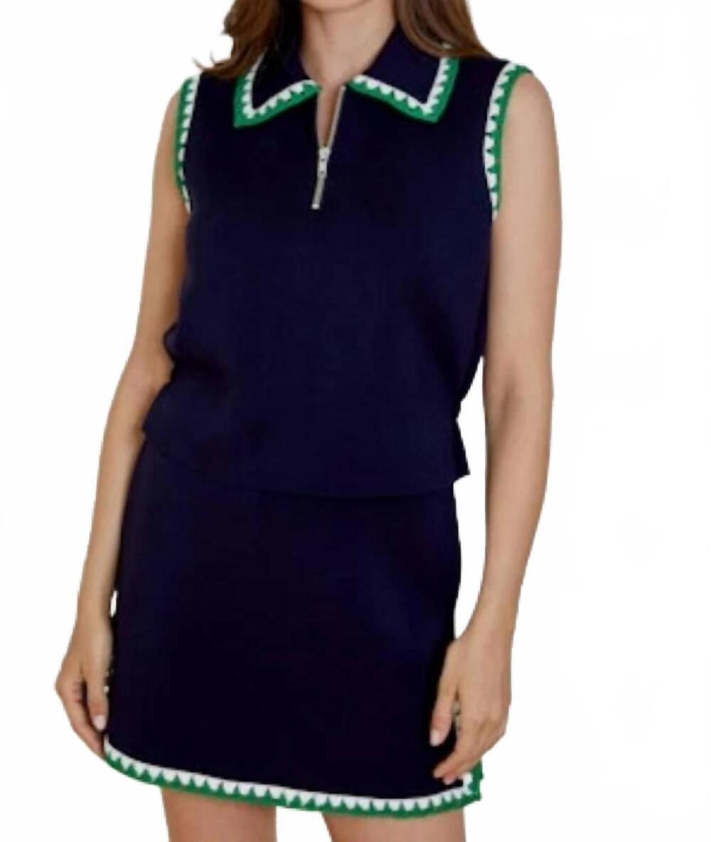NEW DESIGN HISTORY giada mini skirt in blue